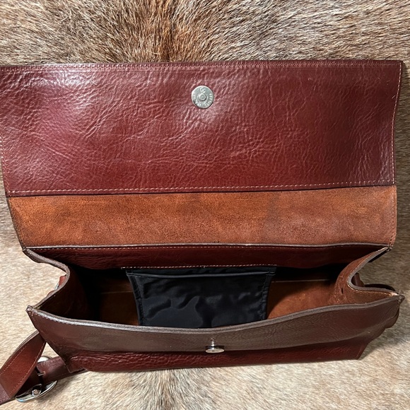 Vintage Western Purse- Two Bar West Red Leather Purse - Picture 4 of 6